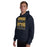 Man wearing Nimitz High School Cougars Navy Blue Classic Unisex Hoodie 237