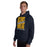 Man wearing Nimitz High School Cougars Navy Blue Classic Unisex Hoodie 241