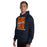 Man wearing Seven Lakes High School Spartans Navy Blue Classic Unisex Hoodie 241