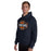 Man wearing Seven Lakes High School Spartans Navy Blue Classic Unisex Hoodie 011
