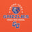 Close-up view of Grand Oaks High School Grizzlies Orange Classic Unisex Hoodie 222