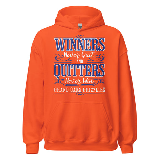 Grand Oaks High School Grizzlies Orange Classic Unisex Hoodie 237