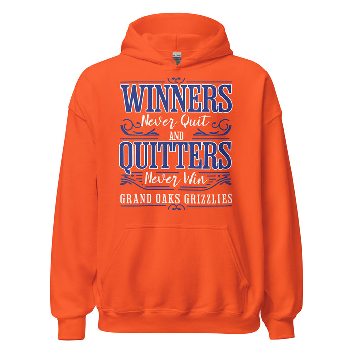 Grand Oaks High School Grizzlies Orange Classic Unisex Hoodie 237