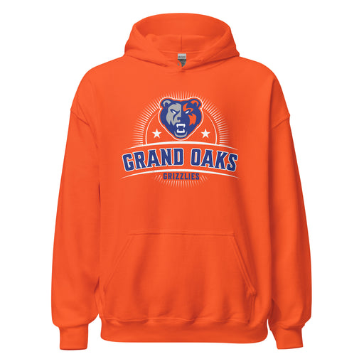 Grand Oaks High School Grizzlies Orange Classic Unisex Hoodie 221
