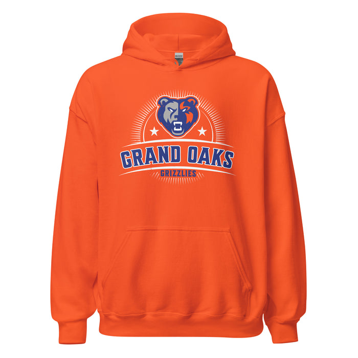 Grand Oaks High School Grizzlies Orange Classic Unisex Hoodie 221