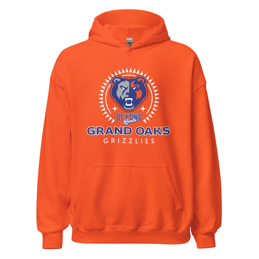 Grand Oaks High School Grizzlies Orange Classic Unisex Hoodie 226