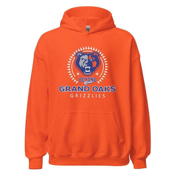 Grand Oaks High School Grizzlies Orange Classic Unisex Hoodie 226