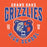 Close-up view of Grand Oaks High School Grizzlies Orange Classic Unisex Hoodie 213