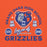 Close-up view of Grand Oaks High School Grizzlies Orange Classic Unisex Hoodie 208