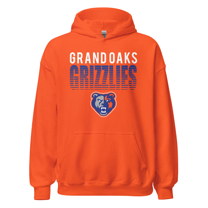 Grand Oaks High School Grizzlies Orange Classic Unisex Hoodie 024