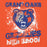 Close-up view of Grand Oaks High School Grizzlies Orange Classic Unisex Hoodie 205