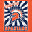 Close-up view of Seven Lakes High School Spartans Orange Classic Unisex Hoodie 226
