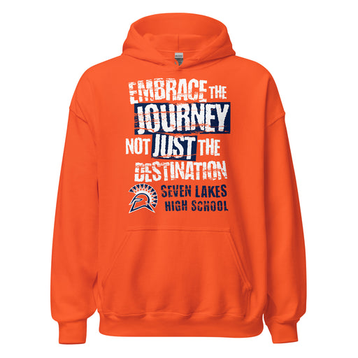 Seven Lakes High School Spartans Orange Classic Unisex Hoodie 232