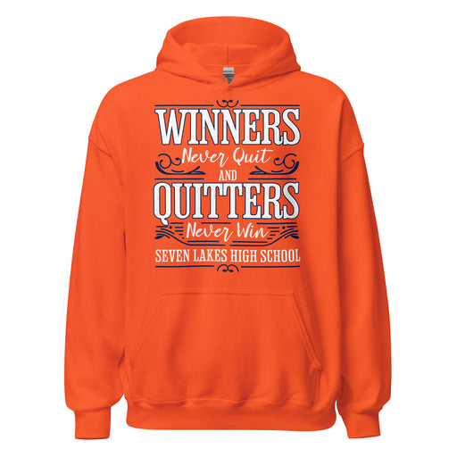 Seven Lakes High School Spartans Orange Classic Unisex Hoodie 237