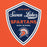 Close-up view of Seven Lakes High School Spartans Orange Classic Unisex Hoodie 225