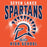 Close-up view of Seven Lakes High School Spartans Orange Classic Unisex Hoodie 213