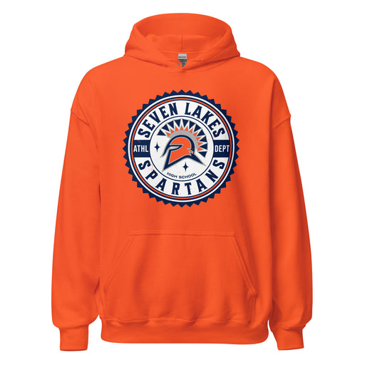 Seven Lakes High School Spartans Orange Classic Unisex Hoodie 203