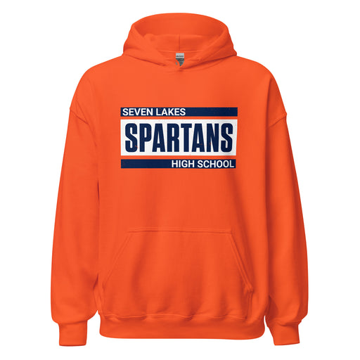 Seven Lakes High School Spartans Orange Classic Unisex Hoodie 098