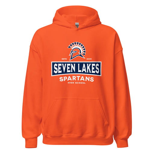 Seven Lakes High School Spartans Orange Classic Unisex Hoodie 202