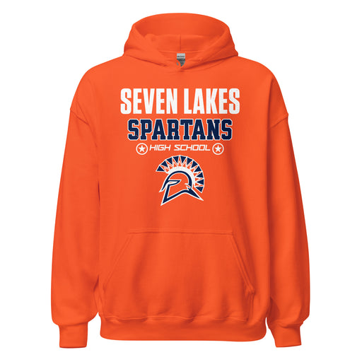 Seven Lakes High School Spartans Orange Classic Unisex Hoodie 003