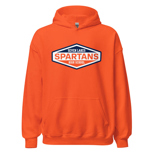 Seven Lakes High School Spartans Orange Classic Unisex Hoodie 009