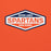 Close-up view of Seven Lakes High School Spartans Orange Classic Unisex Hoodie 009