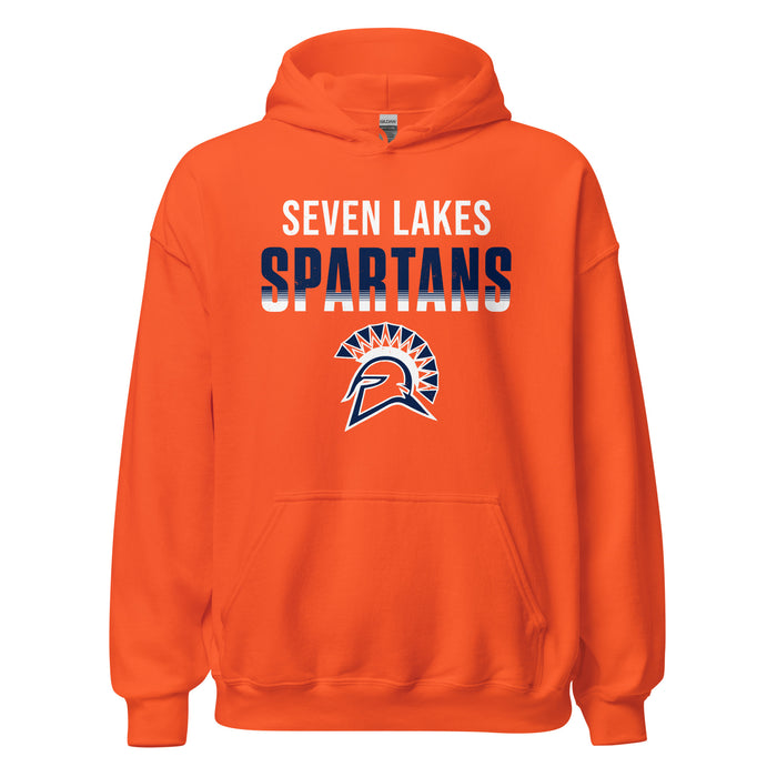 Seven Lakes High School Spartans Orange Classic Unisex Hoodie 024