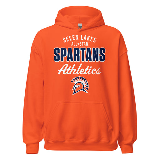 Seven Lakes High School Spartans Orange Classic Unisex Hoodie 034