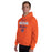 Nab wearing Grand Oaks High School Grizzlies Orange Classic Unisex Hoodie 034