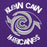 Close-up view of Klein Cain High School Hurricanes Purple Classic Unisex Hoodie 228