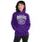 Woman wearing Klein Cain High School Hurricanes Purple Classic Unisex Hoodie 213