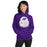 Woman wearing Klein Cain High School Hurricanes Purple Classic Unisex Hoodie 219