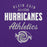 Close-up view of Klein Cain High School Hurricanes Purple Classic Unisex Hoodie 034