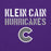 Close-up view of Klein Cain High School Hurricanes Purple Classic Unisex Hoodie 017