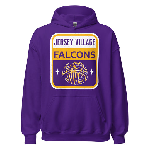 Jersey Village High School Falcons Purple Classic Unisex Hoodie 001