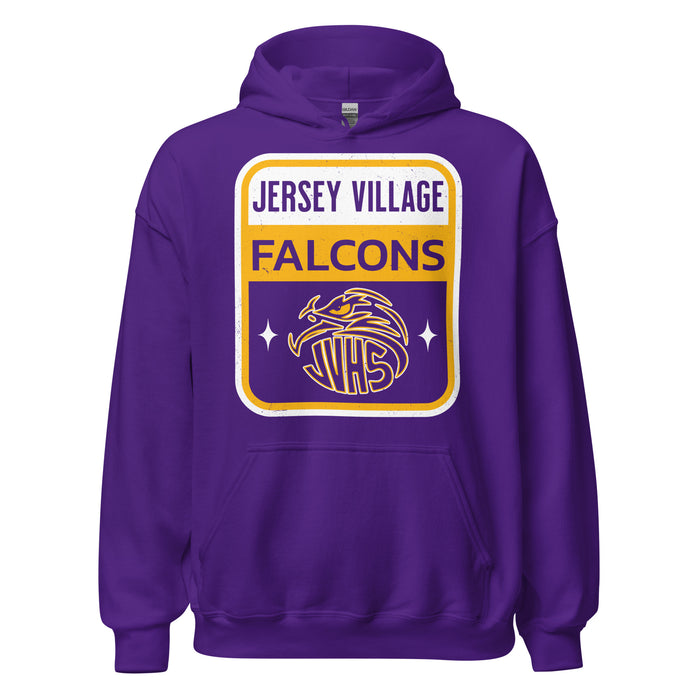 Jersey Village High School Falcons Purple Classic Unisex Hoodie 001