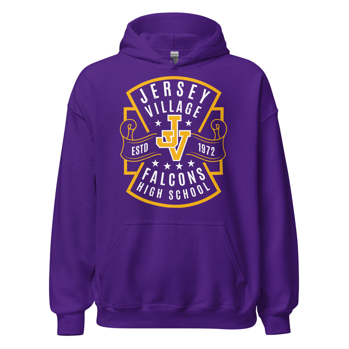 Jersey Village High School Falcons Purple Classic Unisex Hoodie 207