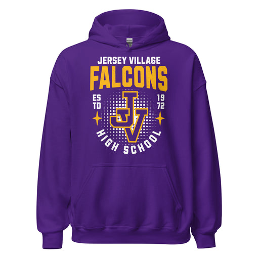 Jersey Village High School Falcons Purple Classic Unisex Hoodie 204