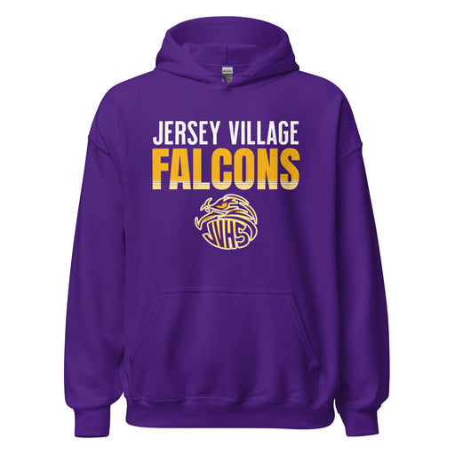 Jersey Village High School Falcons Purple Classic Unisex Hoodie 024