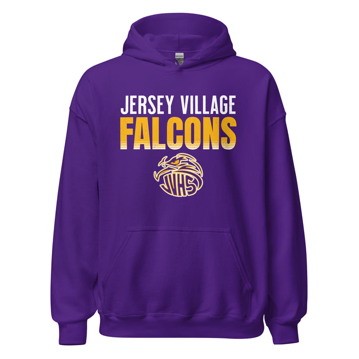Jersey Village High School Falcons Purple Classic Unisex Hoodie 024