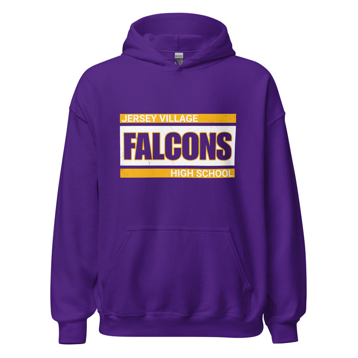 Jersey Village High School Falcons Purple Classic Unisex Hoodie 098