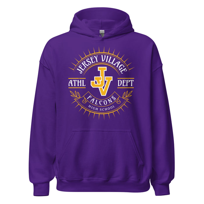 Jersey Village High School Falcons Purple Classic Unisex Hoodie 201