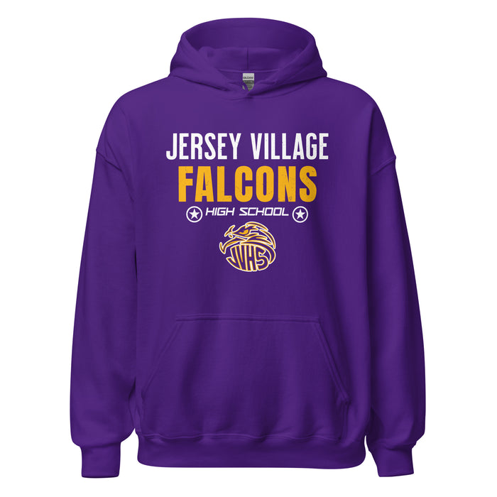 Jersey Village High School Falcons Purple Classic Unisex Hoodie 003