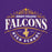 Close-up view of Jersey Village High School Falcons Purple Classic Unisex Hoodie 211