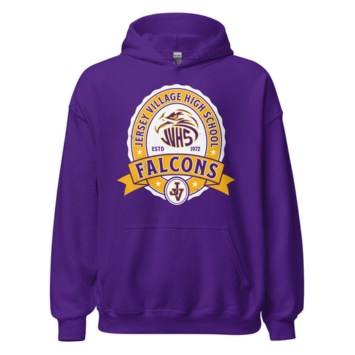 Jersey Village High School Falcons Purple Classic Unisex Hoodie 212