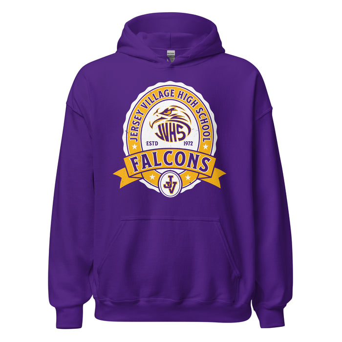 Jersey Village High School Falcons Purple Classic Unisex Hoodie 212