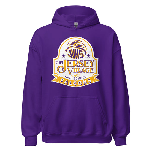 Jersey Village High School Falcons Purple Classic Unisex Hoodie 219