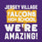Close-up view of Jersey Village High School Falcons Purple Classic Unisex Hoodie 231