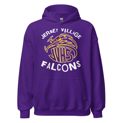 Jersey Village High School Falcons Purple Classic Unisex Hoodie 228