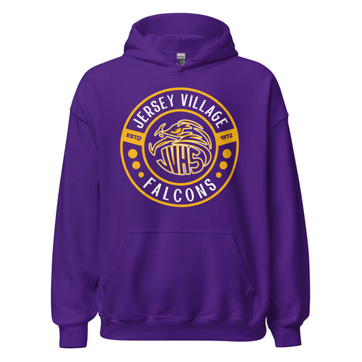 Jersey Village High School Falcons Purple Classic Unisex Hoodie 239